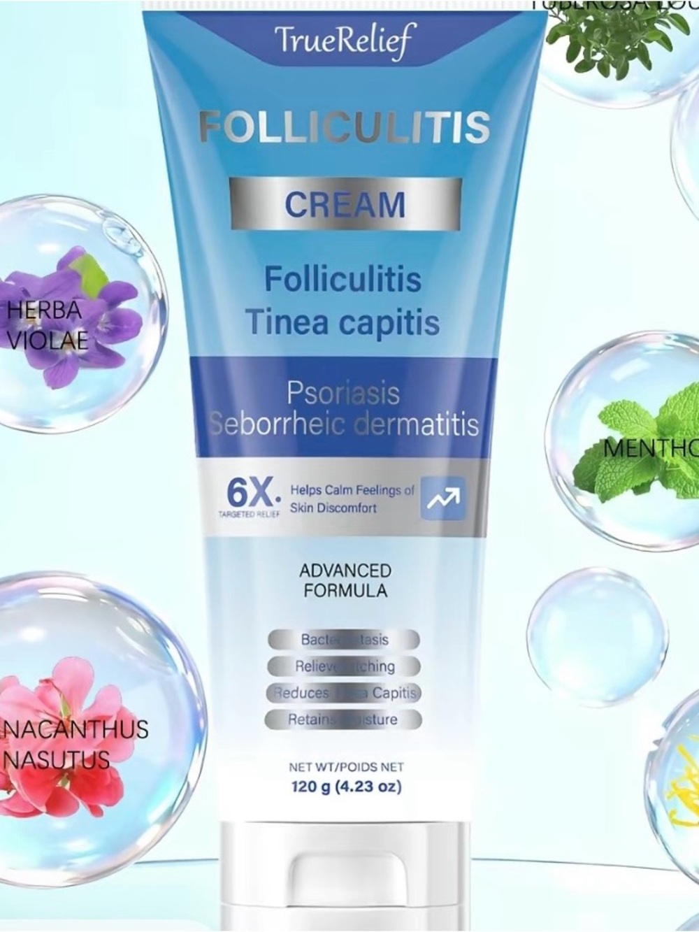 TrueRelief Folliculitis Cream - Blue Soothing Formula